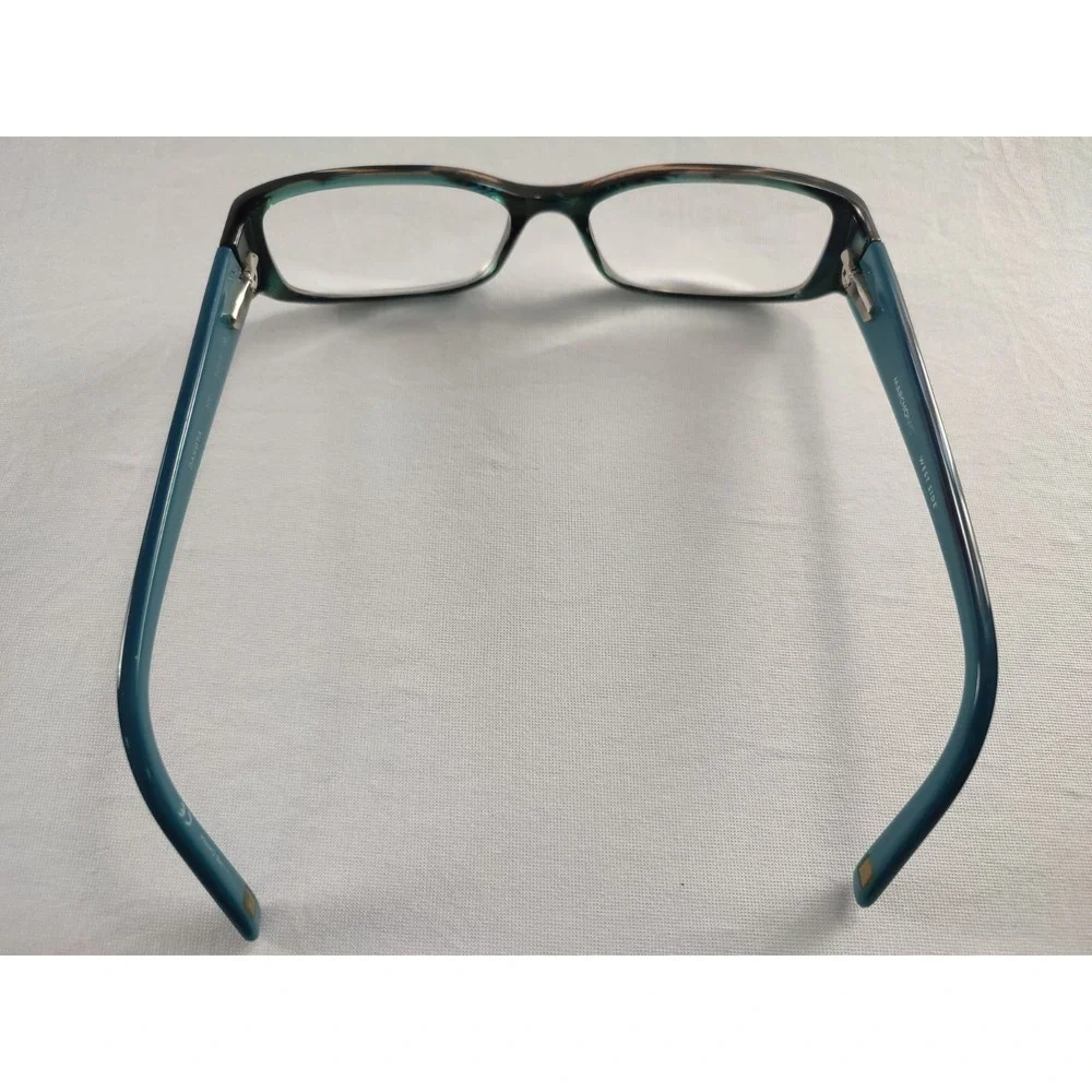 Marchon NYC‎ Dakota 320 Teal Black Striated Eyeglasses Frames 52-16-135